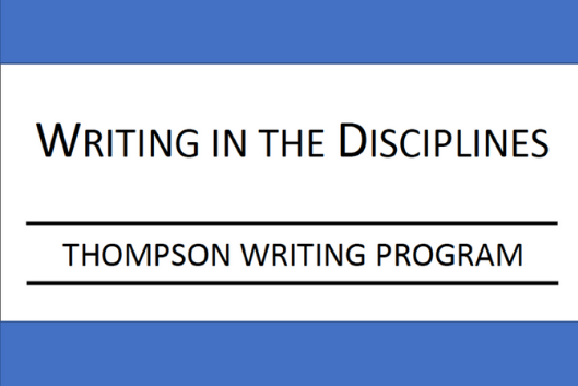 Writing in the Discipline